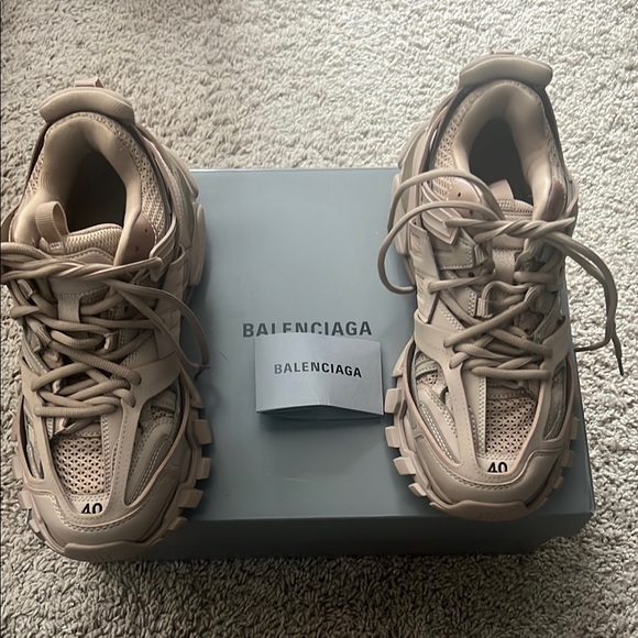 Balenciaga Beige Track Sneakers (Size: 40 Euro) - Picture 1 of 7